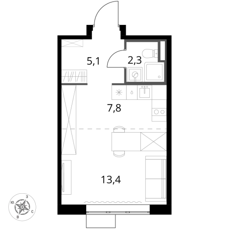 Купить квартиру в ЖК 1-й Донской в Московской области. Вариант № 9905591, 0, площадь -  квм, цена 10018580 рублей