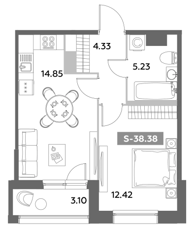 Купить двухкомнатную квартиру в новостройках у метро Звёздная в Санкт-Петербурге. Вариант № 6217242, 0, площадь -  квм, цена 13971066 рублей