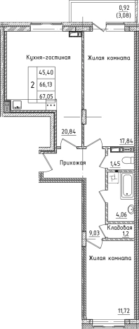 Купить трехкомнатную квартиру на улице 40 лет Октября в Лобне. Вариант № 128675, 0, площадь -  квм, цена 9013621 рублей