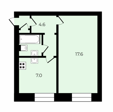 Купить однокомнатную квартиру в Санкт-Петербурге. Вариант № 9938003, 30, площадь -  квм, цена 8990000 рублей