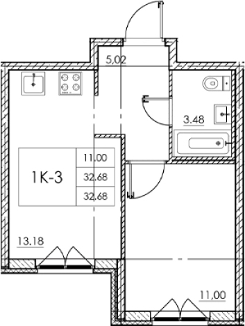Купить квартиру в ЖК Стороны Света 2 в Ленинградской области. Вариант № 7790938, 0, площадь - квм, цена 4215720 рублей