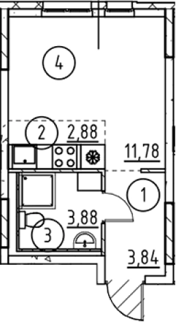 Купить квартиру в новостройках у метро Пролетарская в Ленинградской области. Вариант № 6897846, 0, площадь -  квм, цена 4696219 рублей