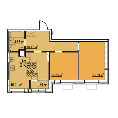 Купить квартиру в ЖК Мед в Нижнем Новгороде. Вариант № 138579, 0, площадь -  квм, цена 7941040 рублей