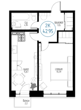 Купить двухкомнатную квартиру на улице Профсоюзная в Иркутске. Вариант № 82227, 0, площадь -  квм, цена 3800000 рублей