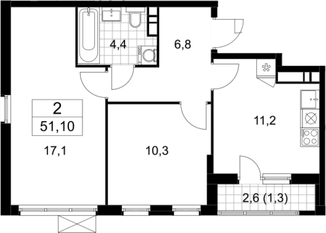 Купить квартиру у метро Прокшино в Москве. Вариант № 3790691, 0, площадь -  квм, цена 15805690 рублей