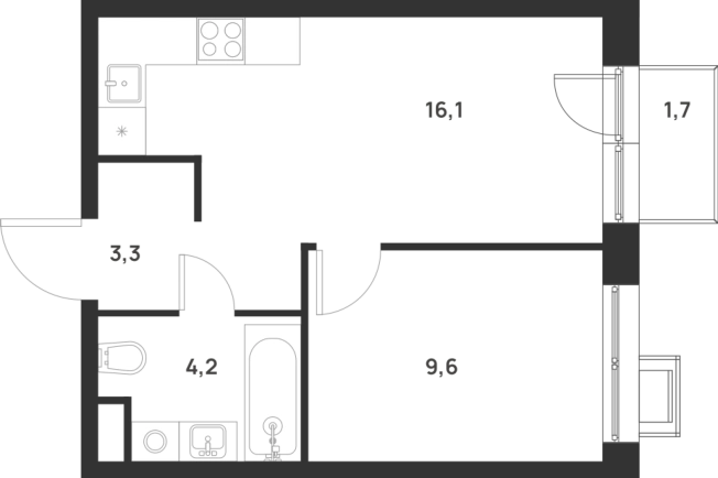 Купить квартиру у метро Прокшино в Москве. Вариант № 10013404, 0, площадь -  квм, цена 11765964 рублей