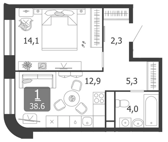 Купить квартиру в Москве. Вариант № 9963550, 0, площадь -  квм, цена 19000000 рублей