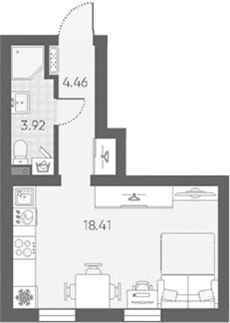Купить Студию в новостройках в ЖК Морская миля в Санкт-Петербурге. Вариант № 6889046, 0, площадь -  квм, цена 8296166 рублей