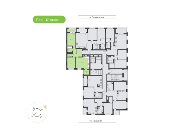 Купить квартиру в ЖК "Вишневый сад" Хабаровск в Хабаровске. Вариант № 3426645, 1, площадь -  квм, цена 12453100 рублей