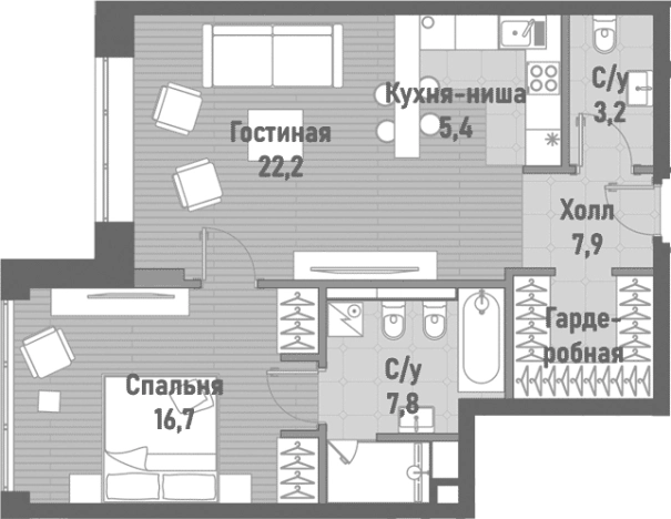 Купить квартиру на улице Рубцовско-Дворцовая в Москве. Вариант № 203650, 0, площадь - квм, цена 39190320.0000 рублей