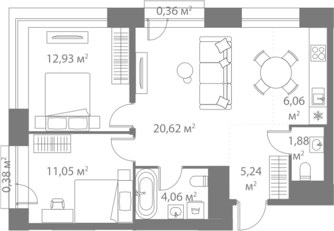 Купить квартиру в районе Москворечье-Сабурово в Москве. Вариант № 95248, 0, площадь - квм, цена 27373994 рублей