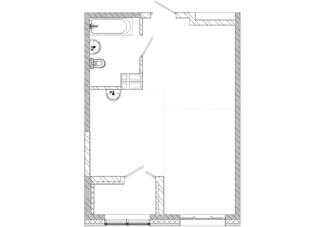 . Вариант № 4137489, 0, площадь - 42.72 квм, цена 7476000 рублей