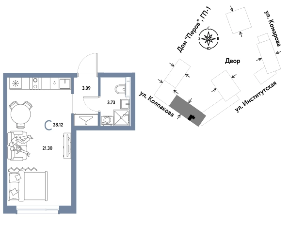 Купить Студию в новостройках в Мытищах. Вариант № 10440937, 0, площадь -  квм, цена 12080000 рублей