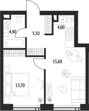Купить квартиру в ЖК Upside Towers в Москве. Вариант № 99439, 0, площадь -  квм, цена 27484545 рублей