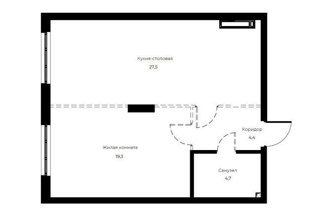 Купить однокомнатную квартиру на улице Богданова в Пензе. Вариант № 1302122, 0, площадь - квм, цена 7497400 рублей