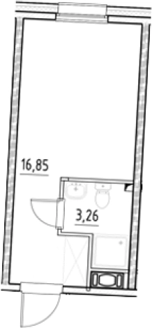Купить Студию в новостройках у метро Бухарестская в Санкт-Петербурге. Вариант № 5558159, 0, площадь -  квм, цена 5872120 рублей