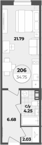 Купить Студию в районе Центральный в Санкт-Петербурге. Вариант № 6855410, 0, площадь -  квм, цена 13208475 рублей