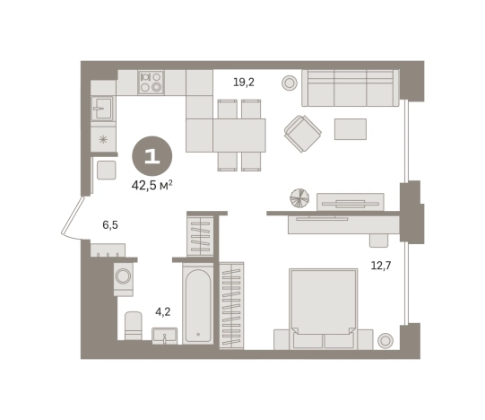 Купить однокомнатную квартиру в новостройках у метро Домодедовская в Москве. Вариант № 116003, 0, площадь -  квм, цена 14670000 рублей