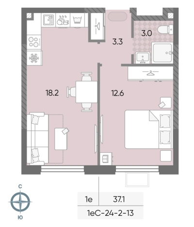 Купить однокомнатную квартиру в новостройках в ЖК Лучи в Москве. Вариант № 10330890, 0, площадь - квм, цена 14356883 рублей