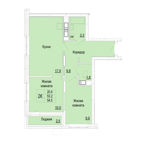 Купить квартиру в новостройках в районе Советский в Нижнем Новгороде. Вариант № 170043, 0, площадь -  квм, цена 9821513 рублей