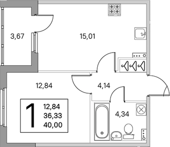 Купить двухкомнатную квартиру в новостройках у метро Проспект Ветеранов в Санкт-Петербурге. Вариант № 6866181, 0, площадь -  квм, цена 8112489 рублей