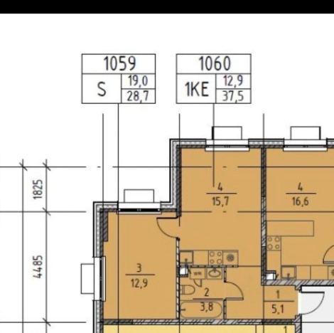 Купить однокомнатную квартиру на вторичке в ЖК ПаркСайд в Москве. Вариант № 6245558, 7, площадь -  квм, цена 15500000 рублей