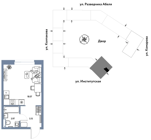 Купить квартиру на вторичке на улице Надсоновский тупик в Пушкине. Вариант № 10493386, 0, площадь -  квм, цена 13160000 рублей