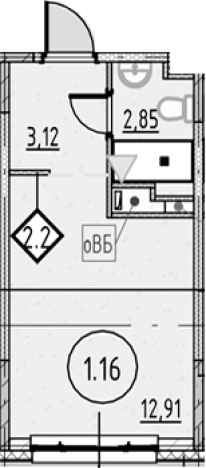 Купить Студию в новостройках на улице 3-й Рабфаковский переулок в Санкт-Петербурге. Вариант № 4162862, 0, площадь -  квм, цена 5533256 рублей