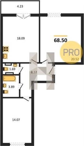 Купить квартиру в новостройках в Калининграде. Вариант № 95805, 0, площадь -  квм, цена 12206700 рублей