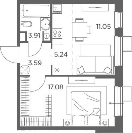 Купить квартиру в ЖК Новое Пушкино в Пушкине. Вариант № 114575, 0, площадь -  квм, цена 8165826 рублей