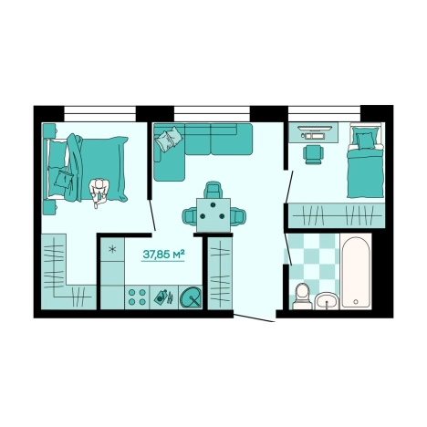 Купить двухкомнатную квартиру на улице Портовая в Артёме. Вариант № 9916948, 0, площадь -  квм, цена 5488250 рублей