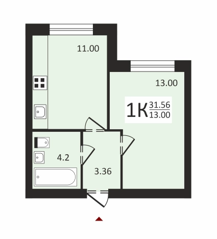 Купить квартиру в новостройках в Муроме. Вариант № 110140, 0, площадь - квм, цена 3650000 рублей