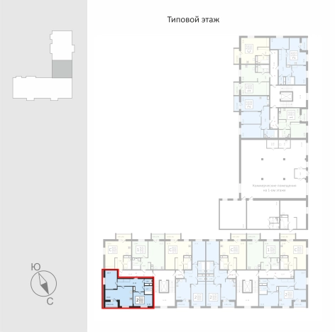 Купить двухкомнатную квартиру в новостройках в районе Октябрьский в Владимирской области. Вариант № 113182, 1, площадь -  квм, цена 7273890 рублей
