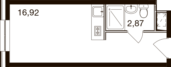 Купить Студию в Одинцове. Вариант № 158608, 0, площадь -  квм, цена 3940200 рублей