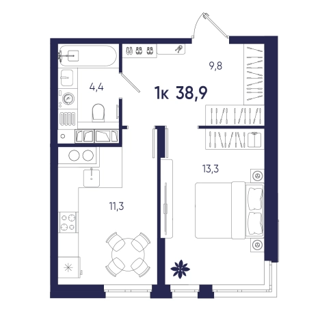 Купить квартиру на вторичке на улице Щербакова в Пензе. Вариант № 10320144, 0, площадь -  квм, цена 4512400 рублей