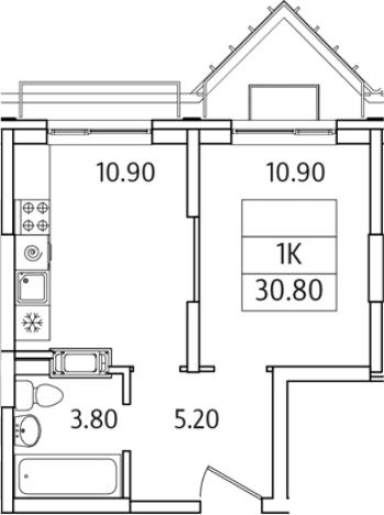 Купить квартиру в ЖК Видный Берег 2.0 в Московской области. Вариант № 129305, 0, площадь -  квм, цена 5190500 рублей