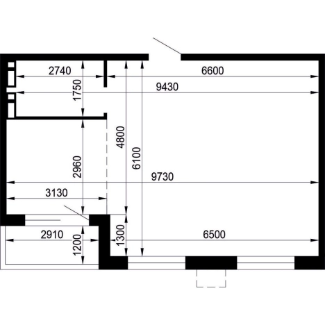 . Вариант № 9801047, 1, площадь - 54.3 квм, цена 9231000 рублей