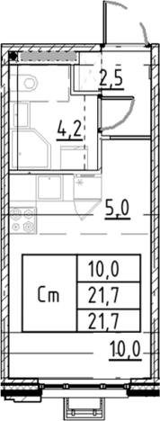 Купить квартиру в новостройках у метро Купчино в Санкт-Петербурге. Вариант № 7597545, 0, площадь -  квм, цена 5413412 рублей