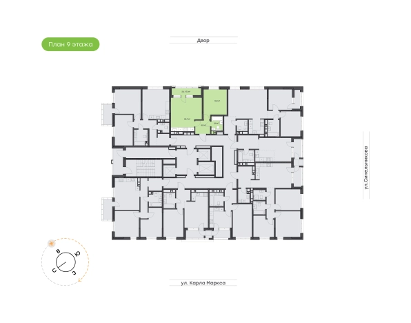 Купить квартиру в ЖК "Сердце Востока" Хабаровск в Хабаровске. Вариант № 2955824, 1, площадь - квм, цена 11572200 рублей