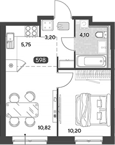 Купить двухкомнатную квартиру в Калужской области. Вариант № 121867, 0, площадь -  квм, цена 4521600 рублей