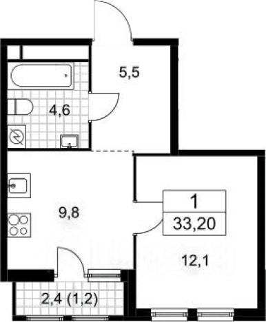 Купить квартиру в Москве. Вариант № 8174369, 0, площадь -  квм, цена 9350000 рублей