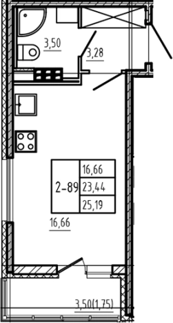 Купить Студию в ЖК Новая история в Сертолове. Вариант № 6963894, 0, площадь -  квм, цена 5163950 рублей