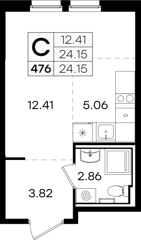 Купить Студию в Нижегородской области. Вариант № 137909, 0, площадь -  квм, цена 4259999 рублей