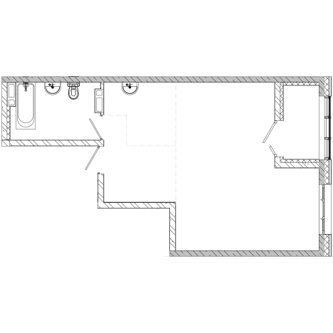 . Вариант № 4137674, 0, площадь - 48.5 квм, цена 8972500 рублей