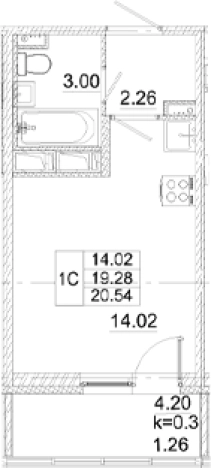 Купить Студию в новостройках в ЖК Аэросити в Санкт-Петербурге. Вариант № 8999393, 0, площадь -  квм, цена 4251780 рублей