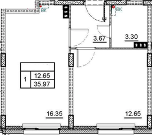 Купить двухкомнатную квартиру на улице Кутышева в Ленинградской области. Вариант № 66703, 0, площадь -  квм, цена 5076260 рублей