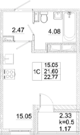 Купить Студию в новостройках в ЖК Аэросити в Санкт-Петербурге. Вариант № 8999515, 0, площадь -  квм, цена 4610925 рублей