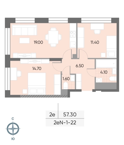 Купить двухкомнатную квартиру в новостройках у метро Борисово в Москве. Вариант № 9333667, 0, площадь -  квм, цена 23481826 рублей