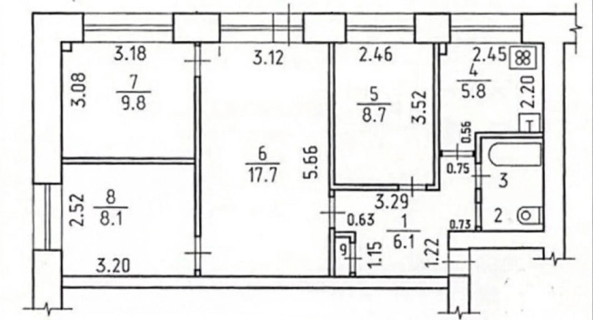 Купить квартиру в Москве. Вариант № 8772528, 0, площадь -  квм, цена 10500000 рублей