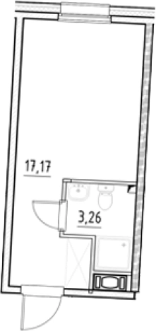 Купить Студию в районе Фрунзенский в Санкт-Петербурге. Вариант № 5558283, 0, площадь -  квм, цена 6718530 рублей